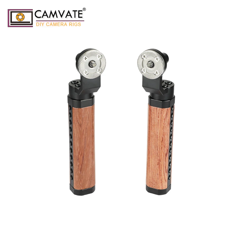 

CAMVATE Rosette Wooden Handgrip For DSLR Shoulder Rig (A Pair) C1961