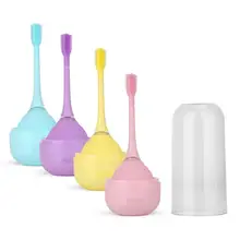 Детская электрическая зубная щетка USB зарядка IPX7 Водонепроницаемый 360 градусов вращения щетки 1