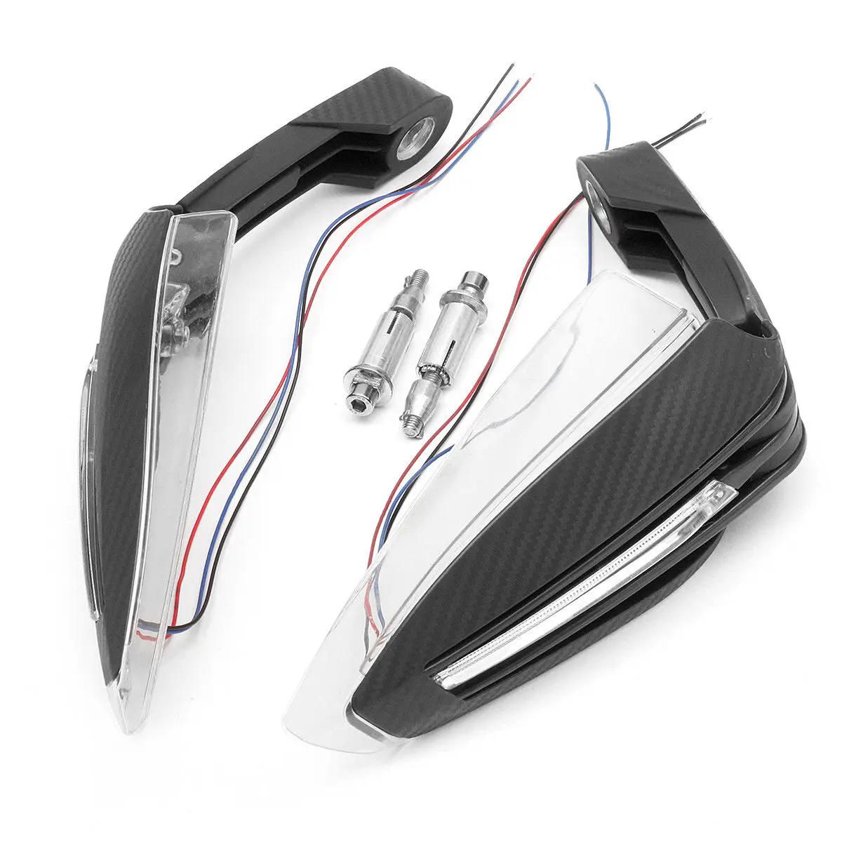 

1 Pair LED Light Motorcycle Motorbike End Hand Guard Handlebar Protector