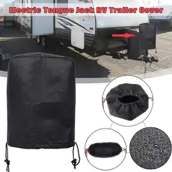 Универсальный черный RV Электрический Язык Джек Обложка протектор для путешествий Motorhome прицепы Camper водонепроница