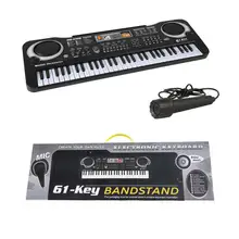 Игрушка для детей 61 Ключ моделирование электрическая клавиатура пианино игрушка с микрофон музыкальный инструмент Развивающие подарок