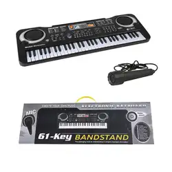 Игрушка для детей 61 Ключ моделирование электрическая клавиатура пианино игрушка с микрофон музыкальный инструмент Развивающие подарок