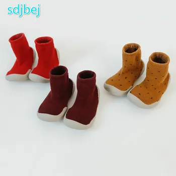 

Barefoot Shoes Autumn Kids Soft Bottom Shoe Baby Indoor Shoe Winter Home Slippers Kids Rubber Clogs Toddler Flip Flops