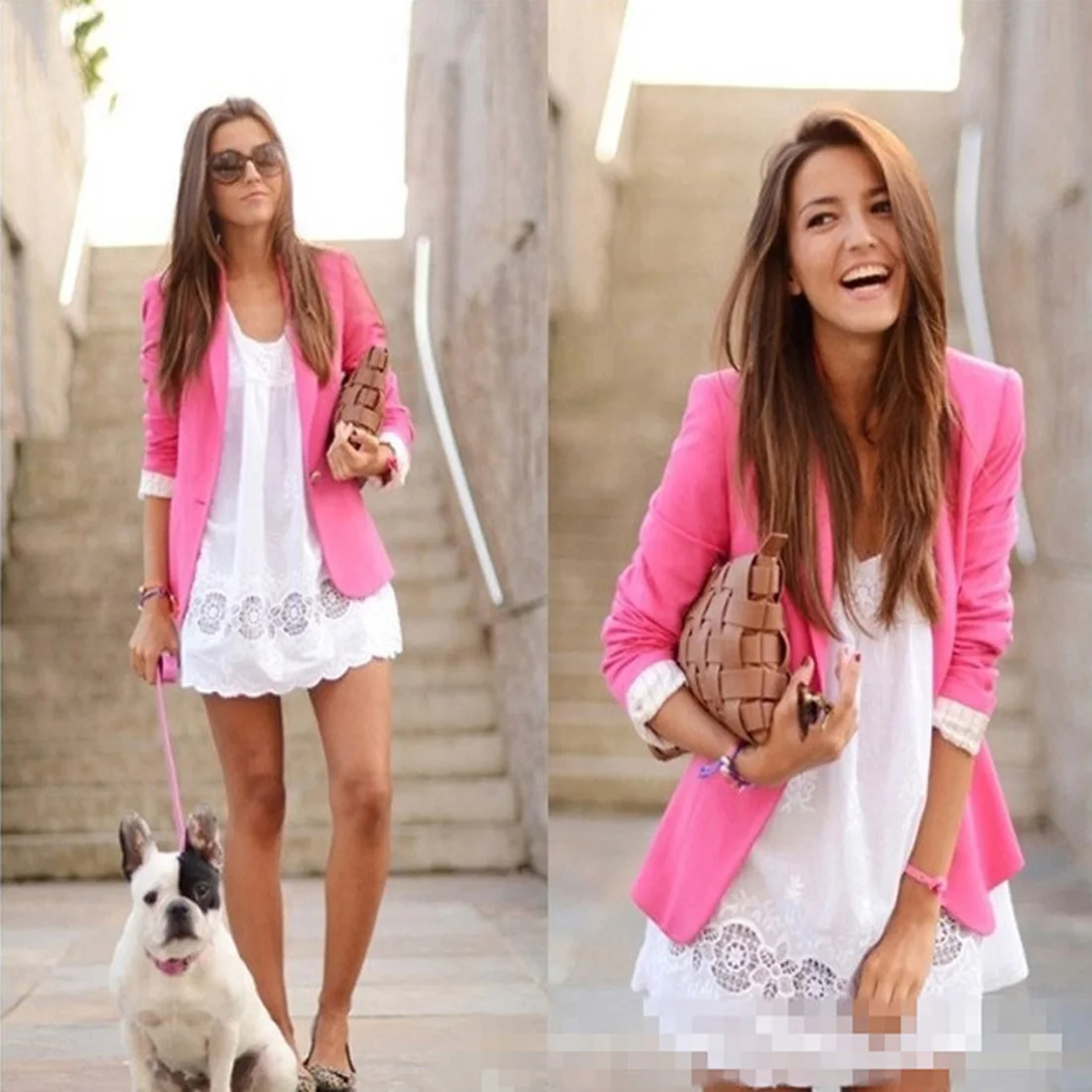 ضئيلة والحلل الربيع الخريف سترة الإناث العمل مكتب سيدة دعوى ارتداء الأسود أيا زر الأعمال حقق السترة معطف