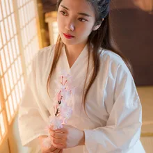 Женская японская длинная нижняя рубашка для кимоно, традиционная юката, японская внутренняя одежда, блузка, женский кардиган, одежда Haori H9008