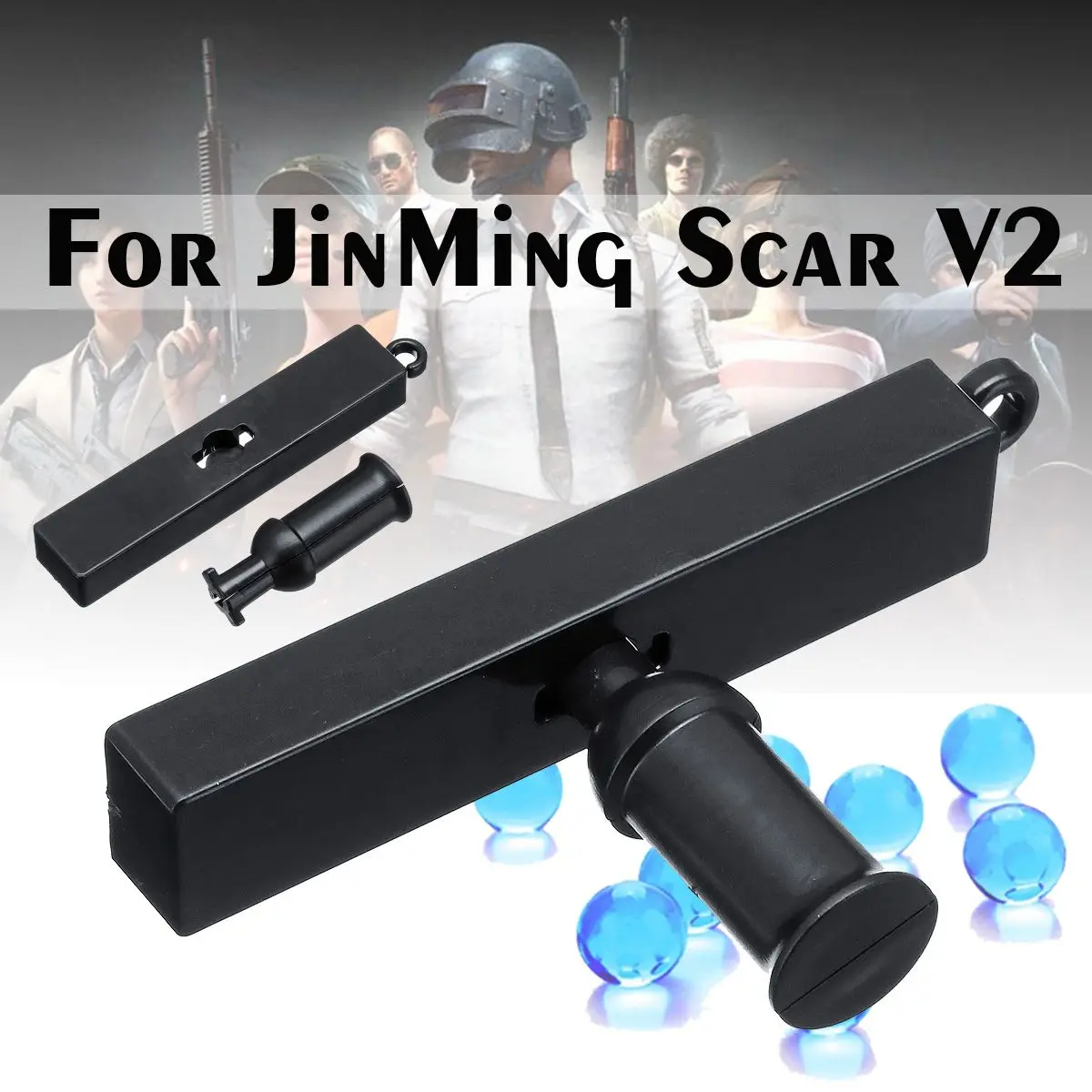 

Plastic Priming Handle with Slide Parts Set for JinMing Scar V2 Toy Blasting Toy Water Gu n Replacement Accessories