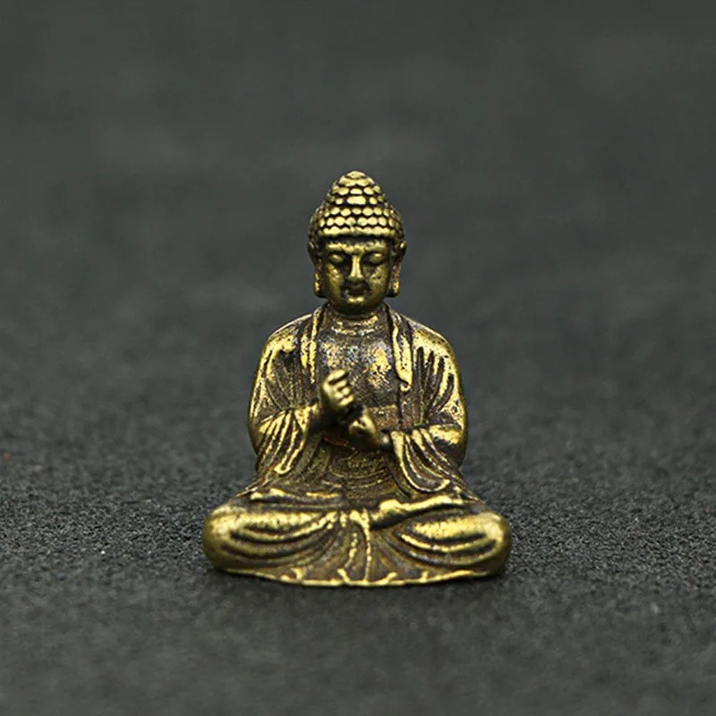 Китайский буддизм Будда статуя настольное украшение коллекции Бронзовый sakyamuni 2019