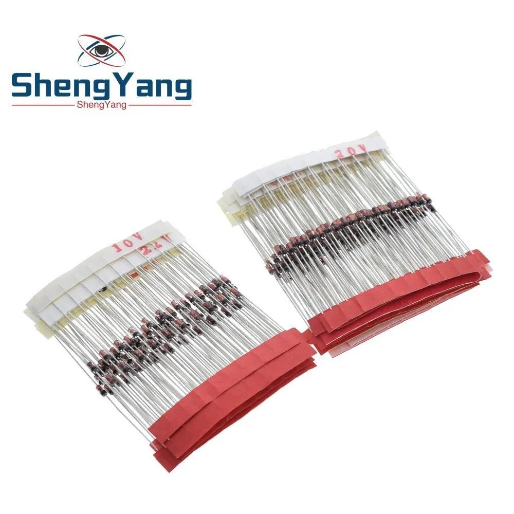 

ShengYang (2V4 to 33V) 270Pcs 27Values 1/2W 0.5W Zener Diode Assorted kit Assortment Set New