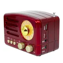 130x90x70mm Red/Coffee Portable Vintage Retro Radio AM FM SW Speaker TF Card Slot USB Charging Home Travel Mini Radio 2019 New