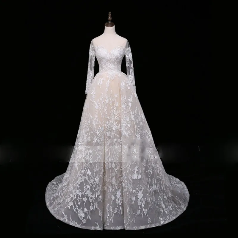 Vivian's Bridal 2018 Модное бальное платье в стиле бохо с цветочным принтом свадебное