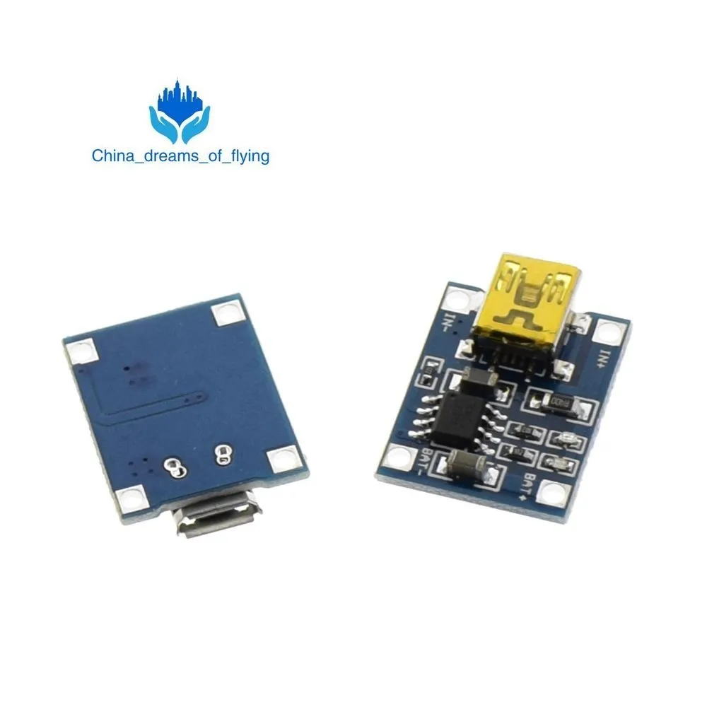 TZT 1 шт. USB 5 В 1A TP4056 быстрая зарядная плата с защитой и двойными функциями li