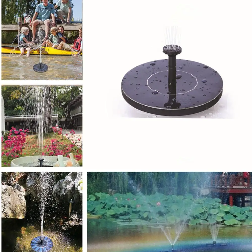 

Solar Fountain Solar Water Fountain Garden Pool Pond Outdoor Solar Panel Fountain Floating Fountain Garden Decoration