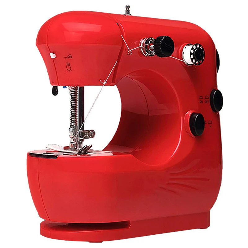 

Mini Beginner Sewing Machine, 2 Speed Embroidery Stitching Heavy Duty Quilting Machine Easy To Use,Foot Pedal Operation - Eu P