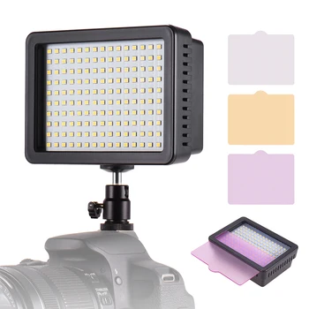 

Andoer Portable LED Studio Photo Photography Light Lamp 5600K Color Temperaure 3 Filters With Dimmable For Canon DSLR Cameras