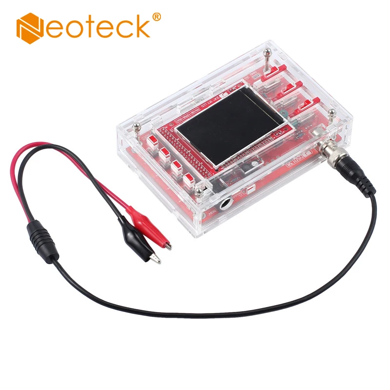 Neoteck Fully Assembled DSO138 Open Source 2.4" TFT Digital Oscilloscope (1Msps) with FREEProbe Lead+Acrylic Case DIY | Инструменты