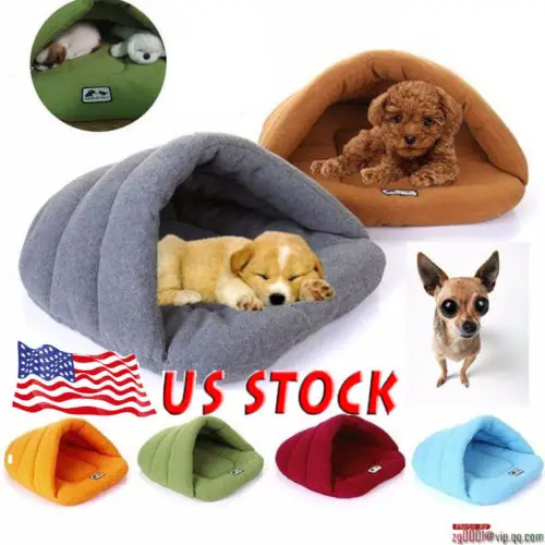 

Pet Cat Dog House Kennel Puppy Cave Sleeping Bed Super Soft Mat Pad Warm Nest