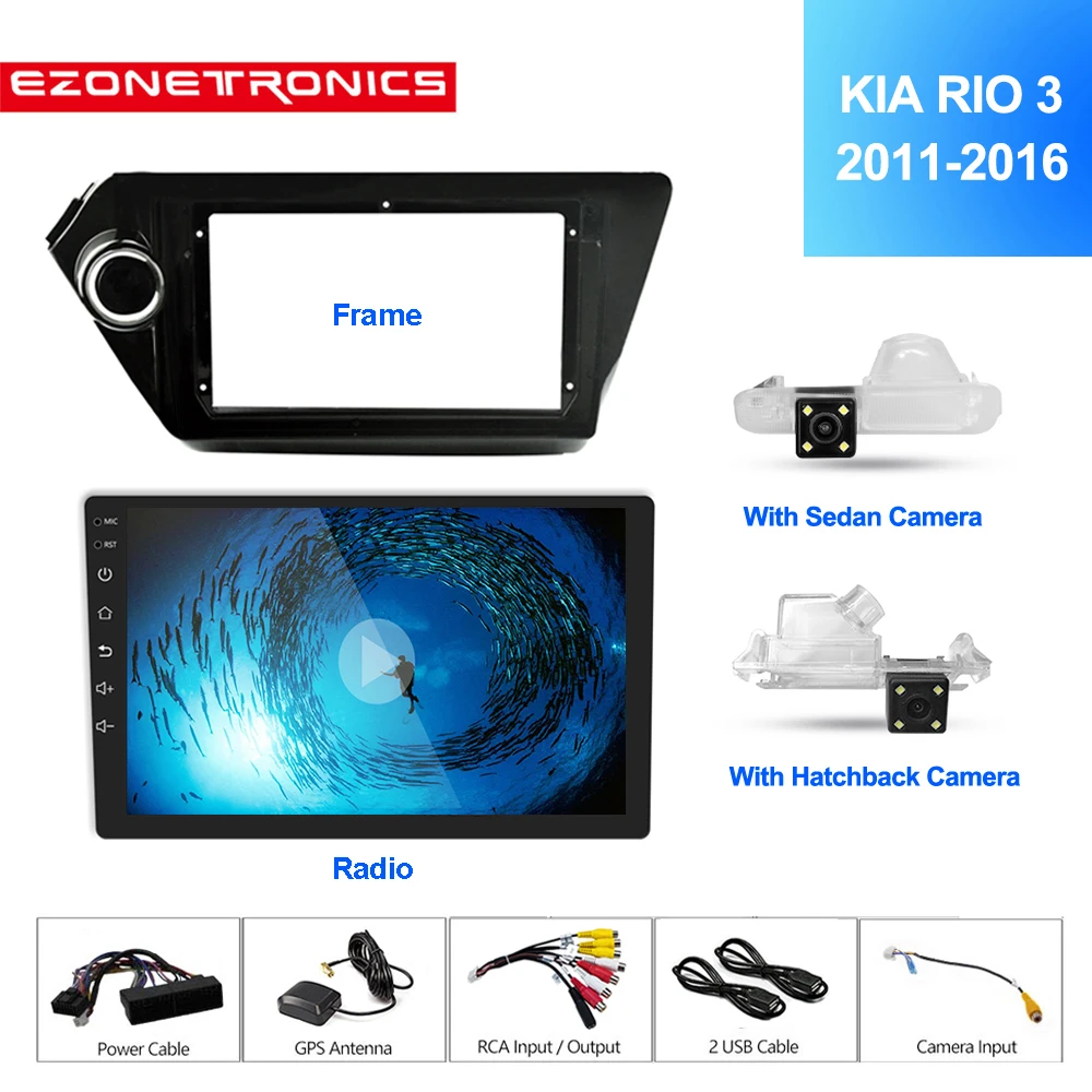 

2Din 9Inch Android7.1 Car Radio Multimedia Video Player Navigation GPS For KIA K2 RIO3 Accessories Sedan Hatchback 2011-2016Auto