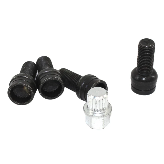 4+1 Wheel Bolt Lock Lug Nut Set with Key for VW Jetta Golf Beetle