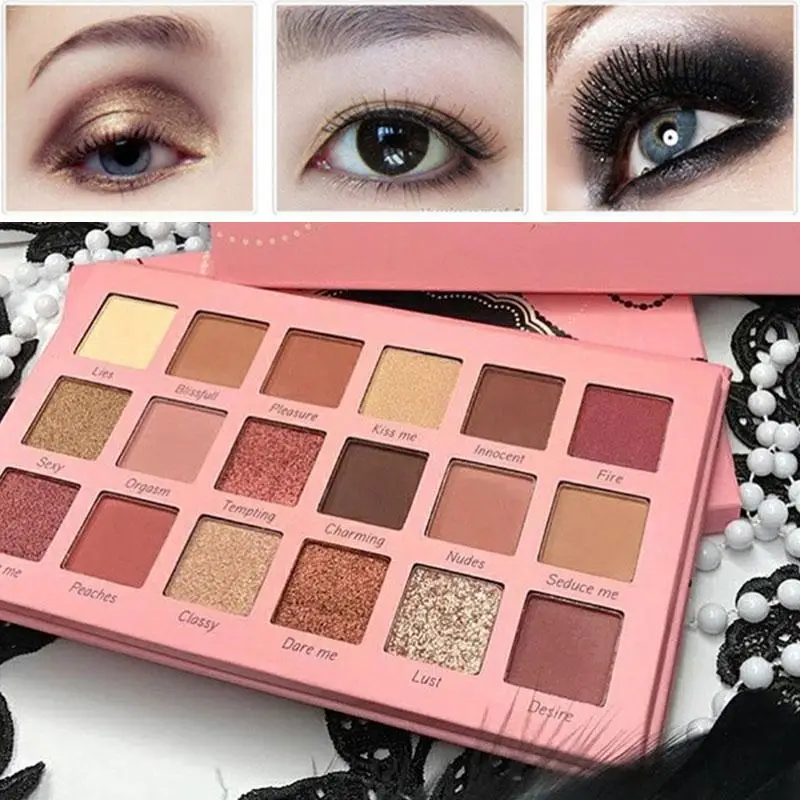 

Brand New Makeup Long-lasting Eye Shadow Easy to Wear Eyeshadow Natural Matte Shimmer Natural Makeup palette 18 Colors 40