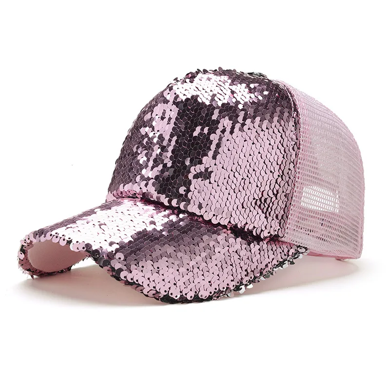 Горячая Распродажа модная бейсбольная кепка с блестками Snapback летняя спортивная