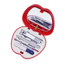 4 шт. набор для ухода за ногтями Маникюр Педикюр профессиональные кусачки для кутикулы набор инструментов