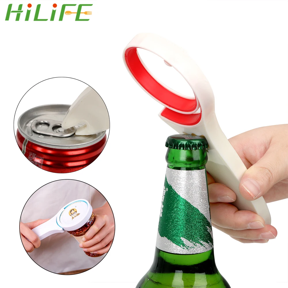 HILIFE Bottle Opener Adjustable Can Lid Screw Opener 3 in 1 Beer Coke