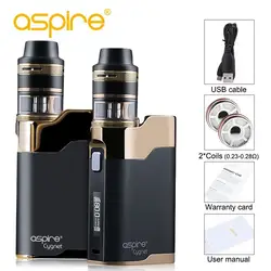 Aspire Cygnet Revvo Vape комплект 2 мл ревво Мини Танк 80 Вт 0,86 дюймов OLED экран 510 нитки fit ARC мини спиральная электронная сигарета