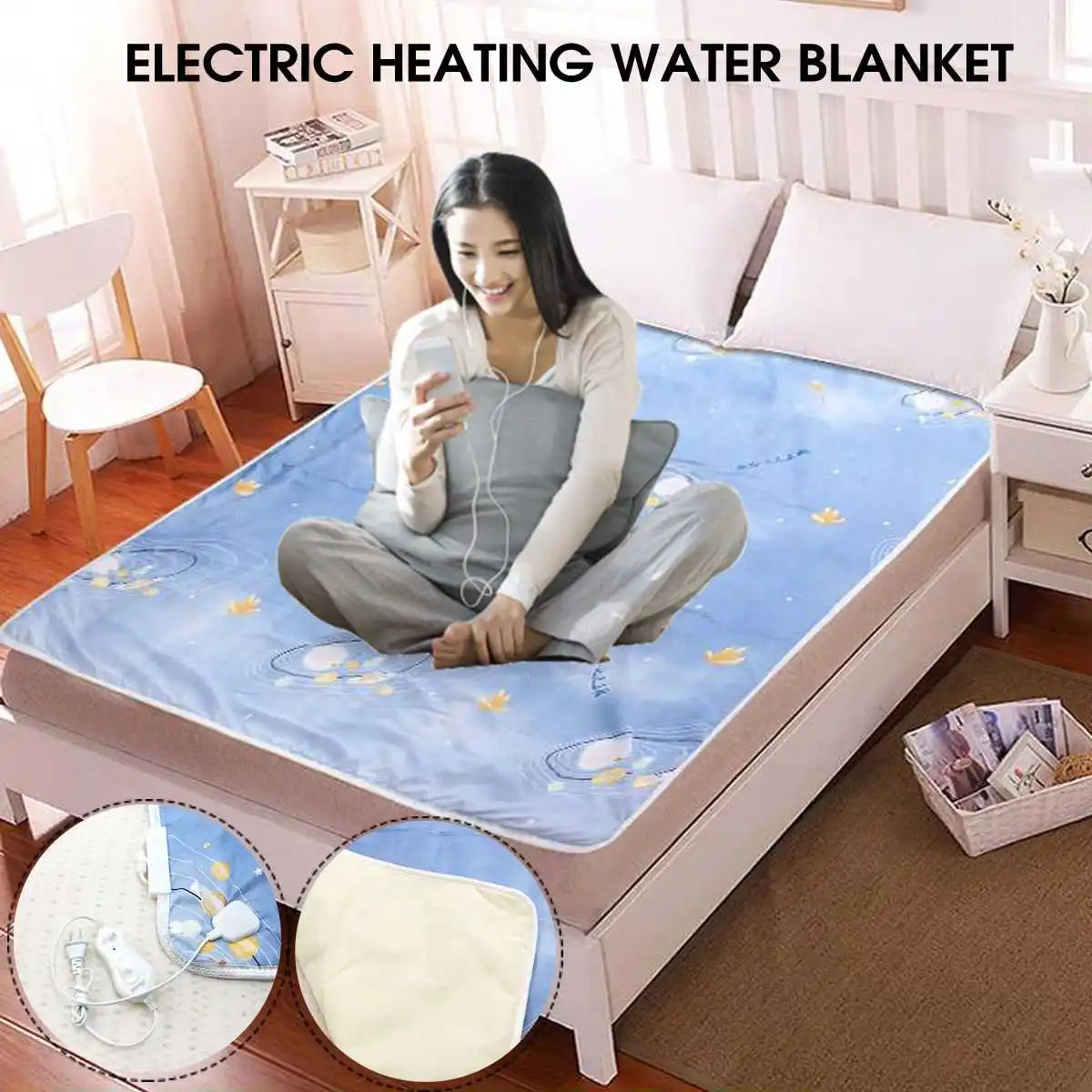 

70*150cm/150*180cm Smart Home Waterproof Electric Heated Heating Plumbing Blanket Home Heaters