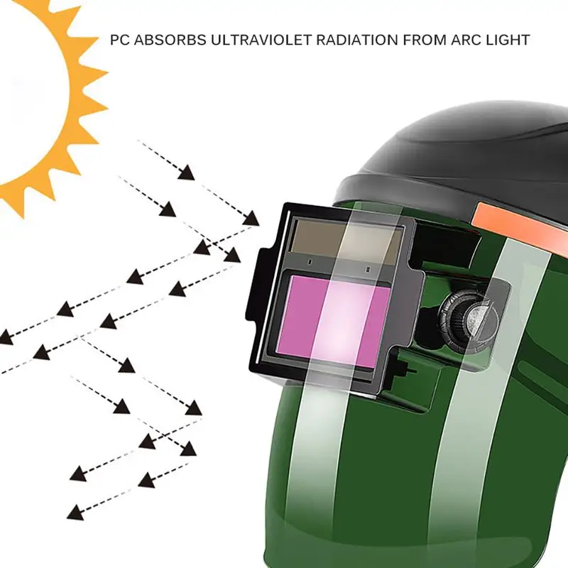 Portable Solar Automatic Darkening Photoelectric Safety Welding Mask Flat Flip Half Helical Welder Helmet For | Инструменты