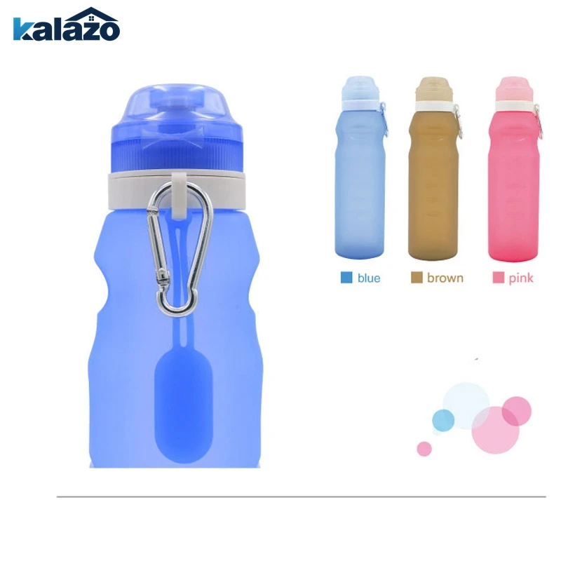 

Travel silicone folding cup outdoor portable travel 600ML large capacity creative travel goods sports bottle