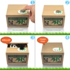 Cajas de dinero de Panda Cat Thief, cajas de dinero de juguete, cajas de dinero de regalo para niños, caja automática de ahorro de dinero moneybox ► Foto 2/6