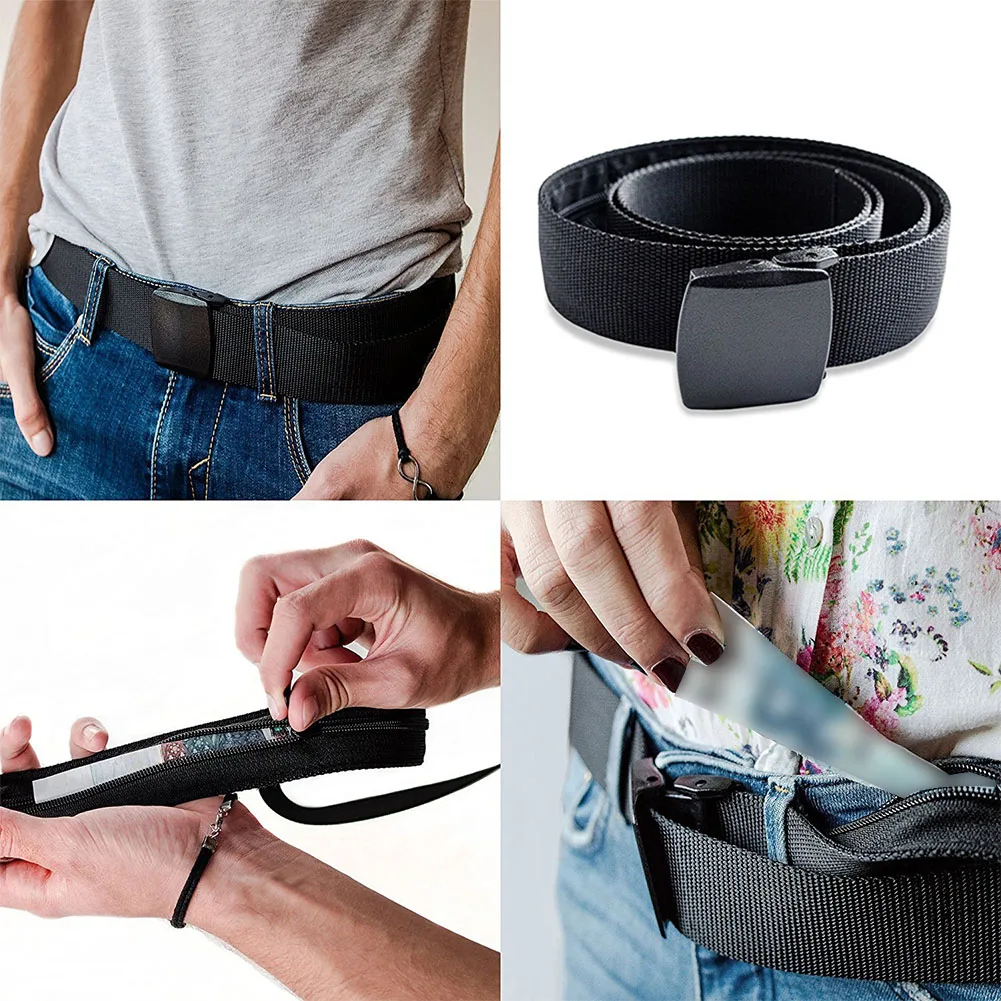 

Portable Anti Theft Bag Travel Belt Secret Money Belt Compartment Money Hiding Stash Waist Pack #124