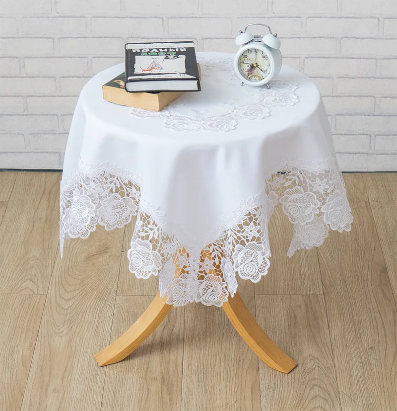 

Creative White Lacquer Art Bedside Cover Dust-proof Cover Multi-purpose Towel Universal Cover Small Table Cloth