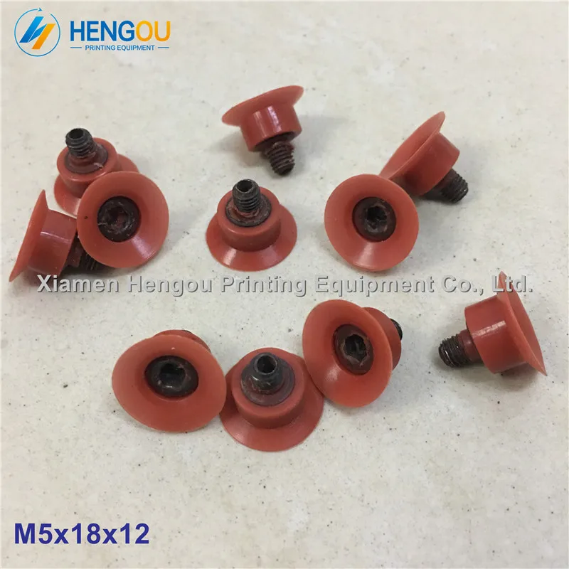 

100 Pieces High Quality M5x18x12, FGR-9135-014 Komori Rubber Sucker for Komori Printing Machine Spare Parts