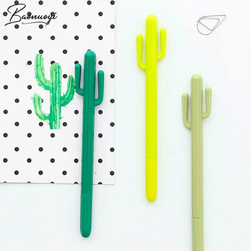 

Cactus Gel Pens Stationery Kawaii School Supplies Gel Ink Pen School Stationery Office Suppliers Pen Kids Writing Supplies Tools