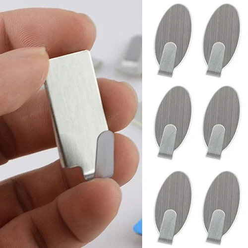 6Pcs/Lot Stainless Steel Glass Hooks Convenient Adhesive Door Wall Hanger Household Kitchen Wall Door Hook For Bathroom
6Pcs/Lot Stainless Steel Glass Hooks Convenient Adhesive Door Wall Hanger Household Kitchen Wall Door Hook For Bathroom