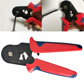 

FASEN HSC8 6-4 HSC8 6-6Hand Tools Mini Type Crimping Plier 0.25-6mm2 Straight German Pliers Self-Adjustable