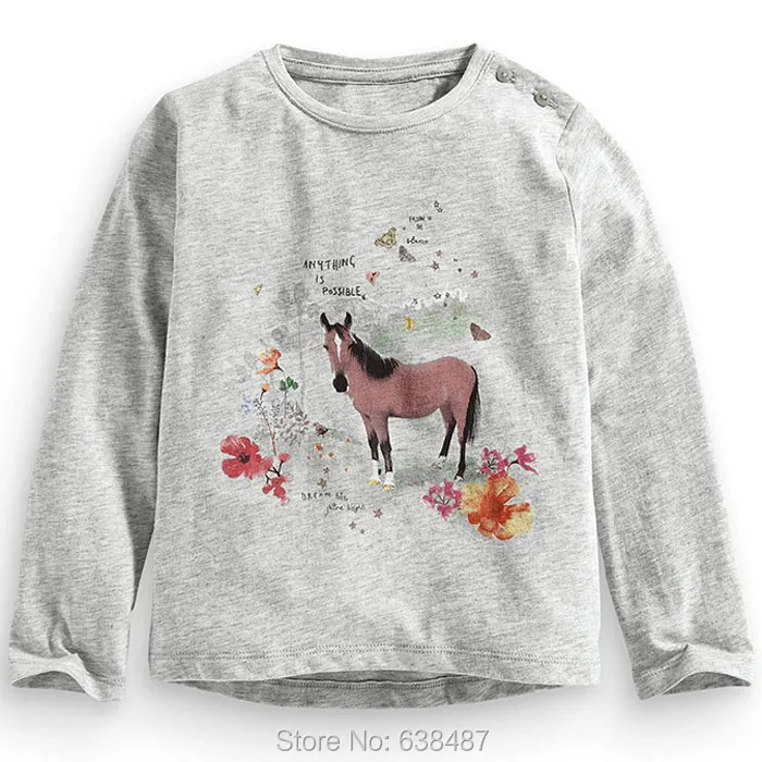 

New 2019 Baby Girls t shirt Brand Quality 100% Cotton Baby Girl Clothes Kids t-shirt Long Sleeve Children Clothing Underwear Tee
