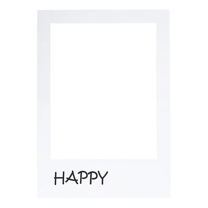 Happy 16th DIY Paper Picture Frame Cutouts Photo Booth Props for