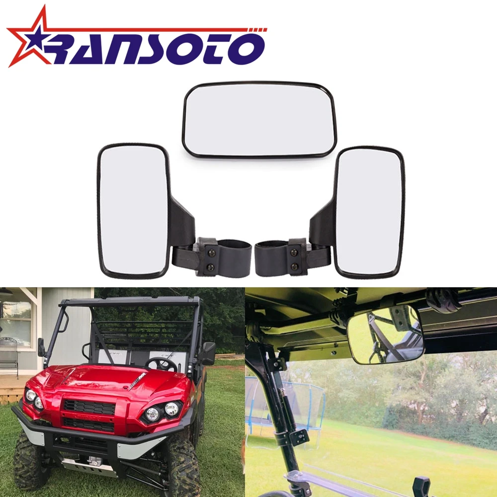 Niwaker UTV Rear View Mirror 12 Inch Rearview Mirror with 1.75 and 2 Inch Clamp Convex Wide Race Center Mirror for Polaris RZR Kawasaki Ranger SXS Can-Am Pioneer Talon Mule Wildcat ATV UTV Accessories Niwaker UTV Rear View Mirror 12 Inch Rearview Mirror with 1.75 and 2 Inch Clamp Convex Wide Race Center Mirror for Polaris RZR Kawasaki Ranger SXS Can-Am Pioneer Talon Mule Wildcat ATV UTV Accessories