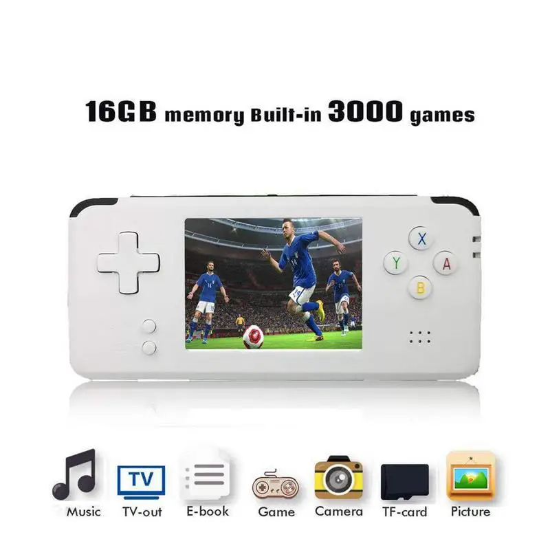 

Q9 Upgrade Hand-held Gaming Device 16G Built-In 3000 Game NEOGEO CPS GBA For Sega MD Handheld Game Machine