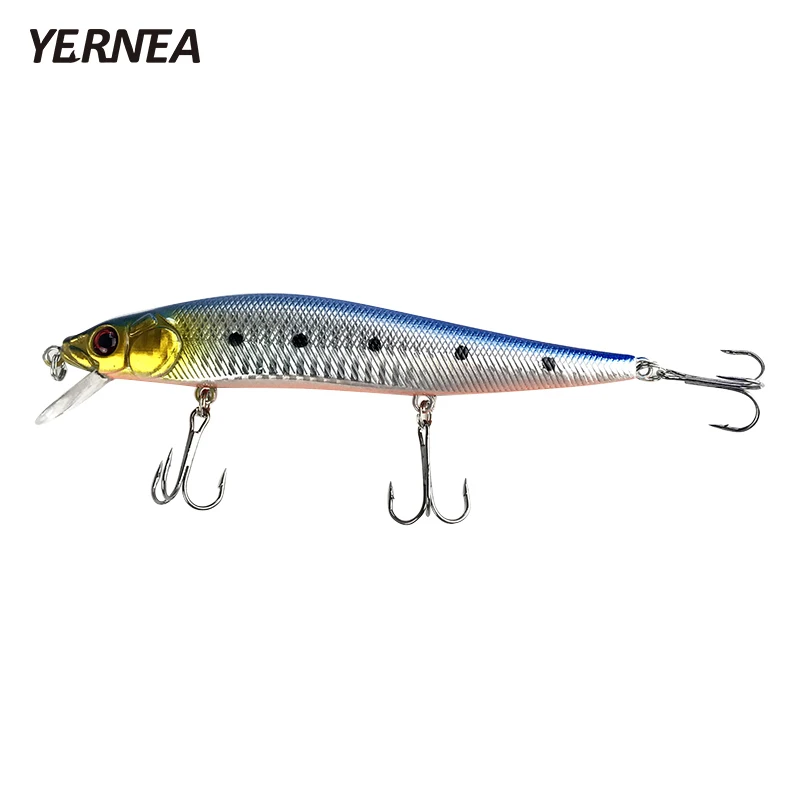 Yernea 1 шт. 14 см 22 4 г блесна рыболовные приманки 5 цветов воблеры 3D глаза
