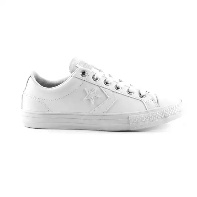 zapatillas converse mujer blancas de cuero