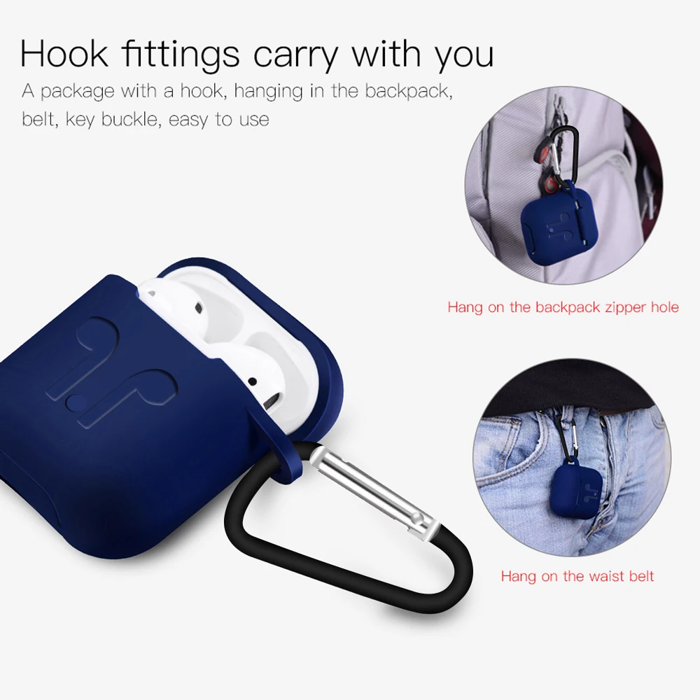 

Soft Silicone Case For Apple Airpods accessories Air pods wireless Bluetooth Earphone TPU Anti-knock waterproof Protective Cover