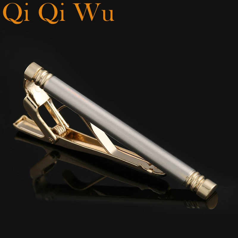 

2017 New Tie Clip Men's Metal Necktie Bar Gold Crystal Formal Dress Shirt Wedding Gifts for Men Guest Ceremony Gold Tie pin