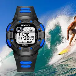 HONHX для женщин мужчин спортивные электронные часы повседневное студент цифровой светодио дный светодиодный наручные часы Best подарок relogio