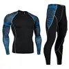 Winter Thermal Underwear Men's Suit Compression Tights Warm Base Set Sport Thermal Underwear S M L XL XXL 3XL 4XL Plus size 3