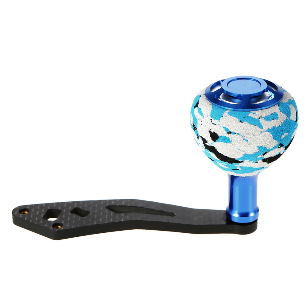 Fishing Reel Rocker Single Fishing Reel Handle Replacement Parts with EVA Handle Knob for Baitcasting Spinning Fishing Reels