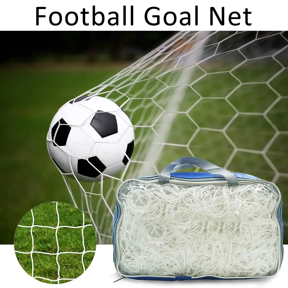 

Single Football Net Standard 11 Outdoor Training Game Rebound Protective Nets Polyethylene Soccer Goal Net for Soccer Goal #20