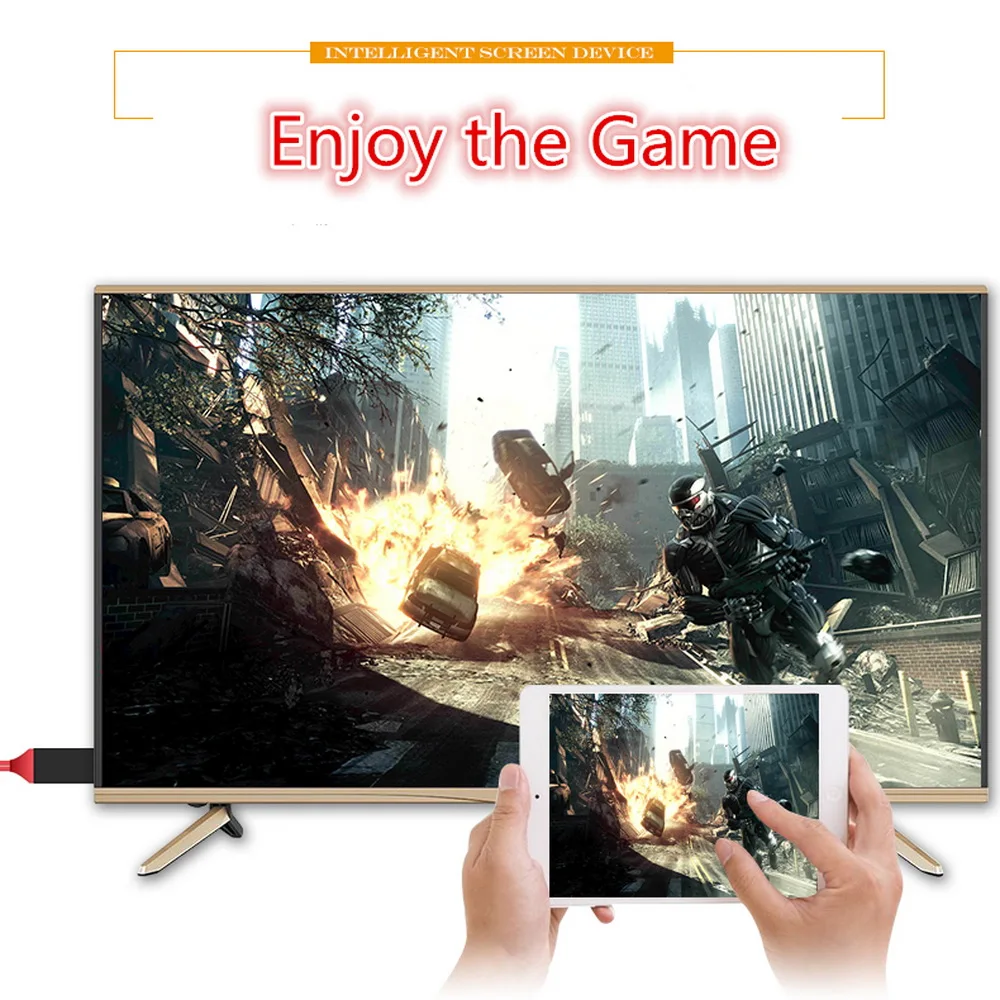 Kebidu 1080P HD проводной ТВ адаптер Hdmi штекер USB гнездо кабель для экрана зеркальное TV
